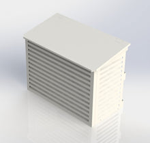 Lade das Bild in den Galerie-Viewer, 02- SALZBURG Abdeckung Schrägdach - Schutzhaube für Wärmepumpe & Klimaanlage