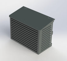 Lade das Bild in den Galerie-Viewer, 02- SALZBURG Abdeckung Schrägdach - Schutzhaube für Wärmepumpe & Klimaanlage